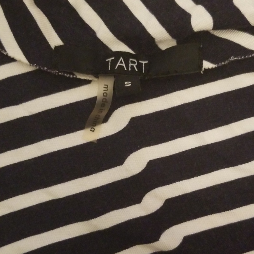 Tart One Shoulder striped Jersey Dress Sz Small - Picture 3 of 4